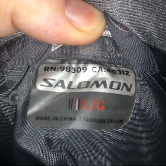 Salomon ladies winter snow ski down filled coat size large - Picture 8 of 9